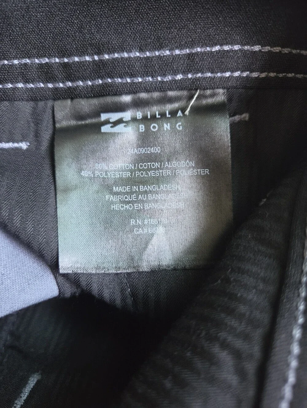 Billabong Men's Slate Gray Flat Front Shorts